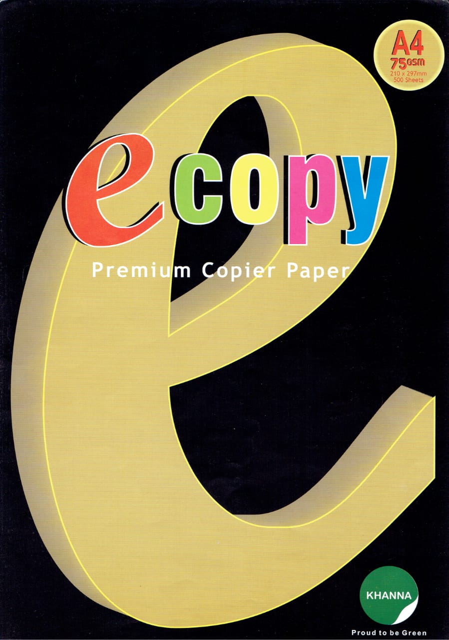 Khanna Ecopy 75GSM Unruled A4 75 gsm A4 paper  Photocopy Paper