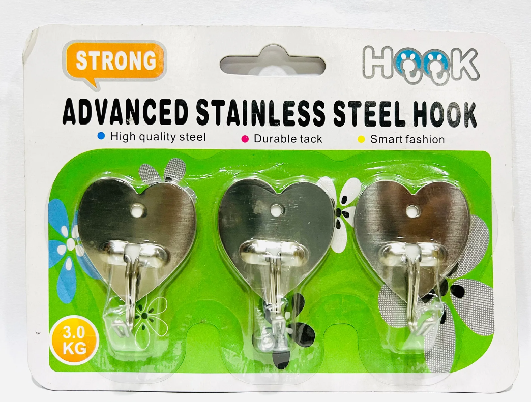 Steel Hook For Wall -3 Kg With Screw