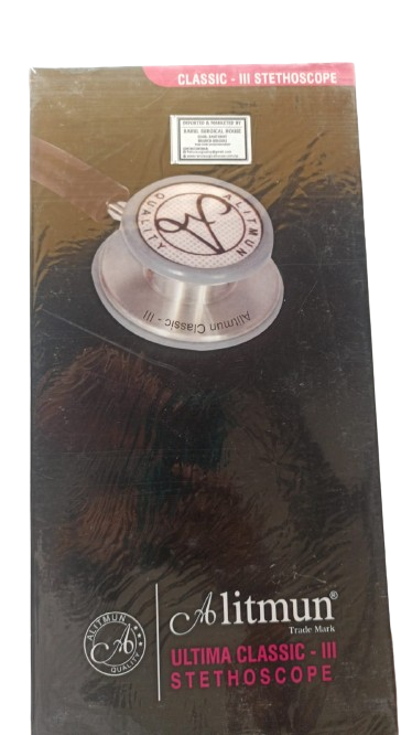 Double Sided Alitmun Ultima Classic 3 SS Stethoscope, For Hospital, Tunable