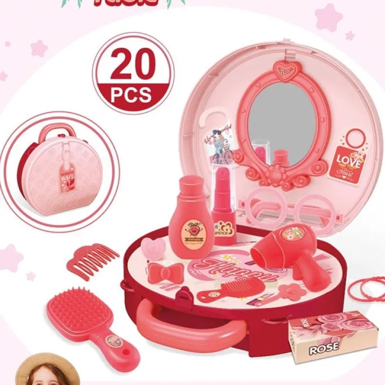Chengji Mini Makeup Dressing Table - 20 Accessories Included