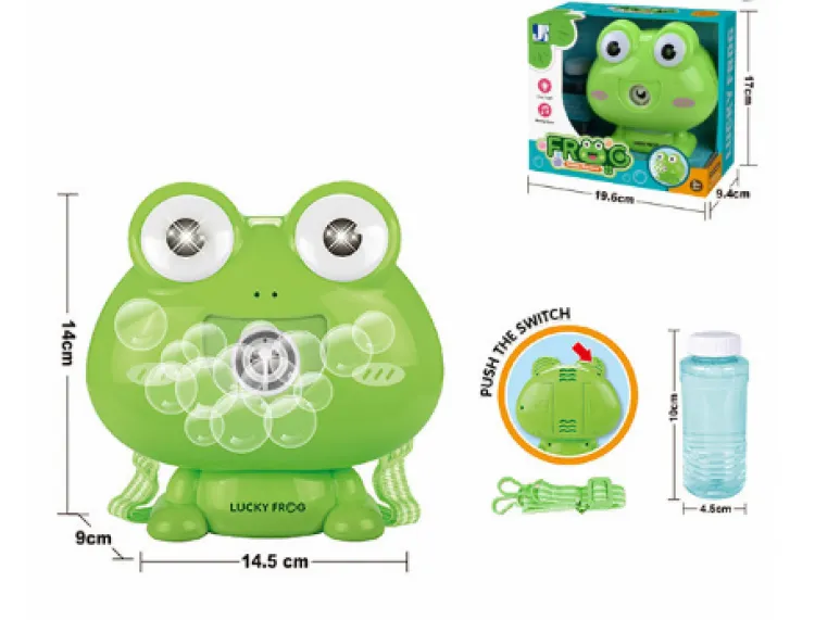 Chengji Frog-Themed Liquid Bubble Machine - All-Day Fun for Kids