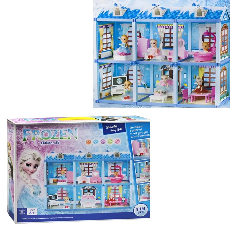 Frozen Princess Doll House - 119 Pieces with Accessories