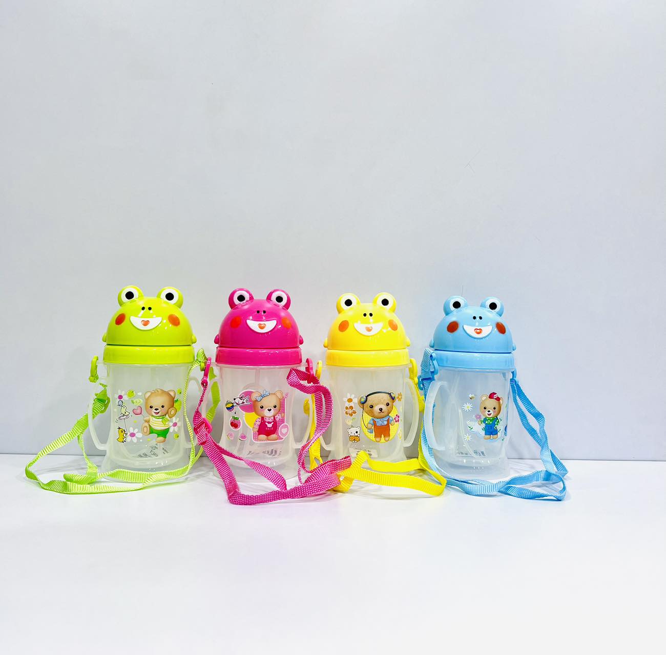 Kids Water Bottle With Straw -450 ml