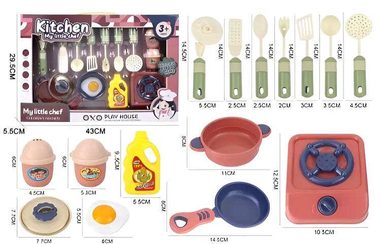 Kitchen Set: 12+ Accessories Varieties