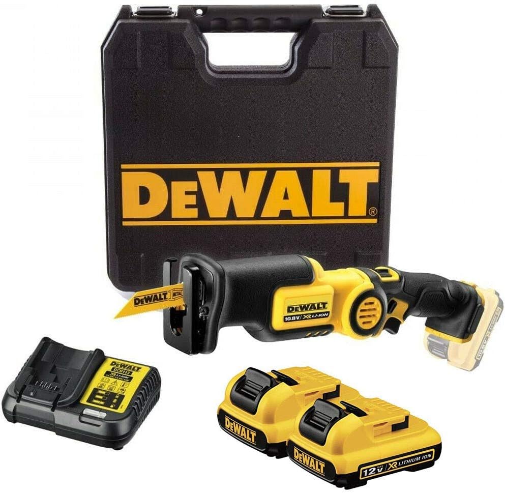 Dewalt DCS310D2 12v Pivot Reciprocating Sabre Saw Lithium - 2x2.0ah Batteries