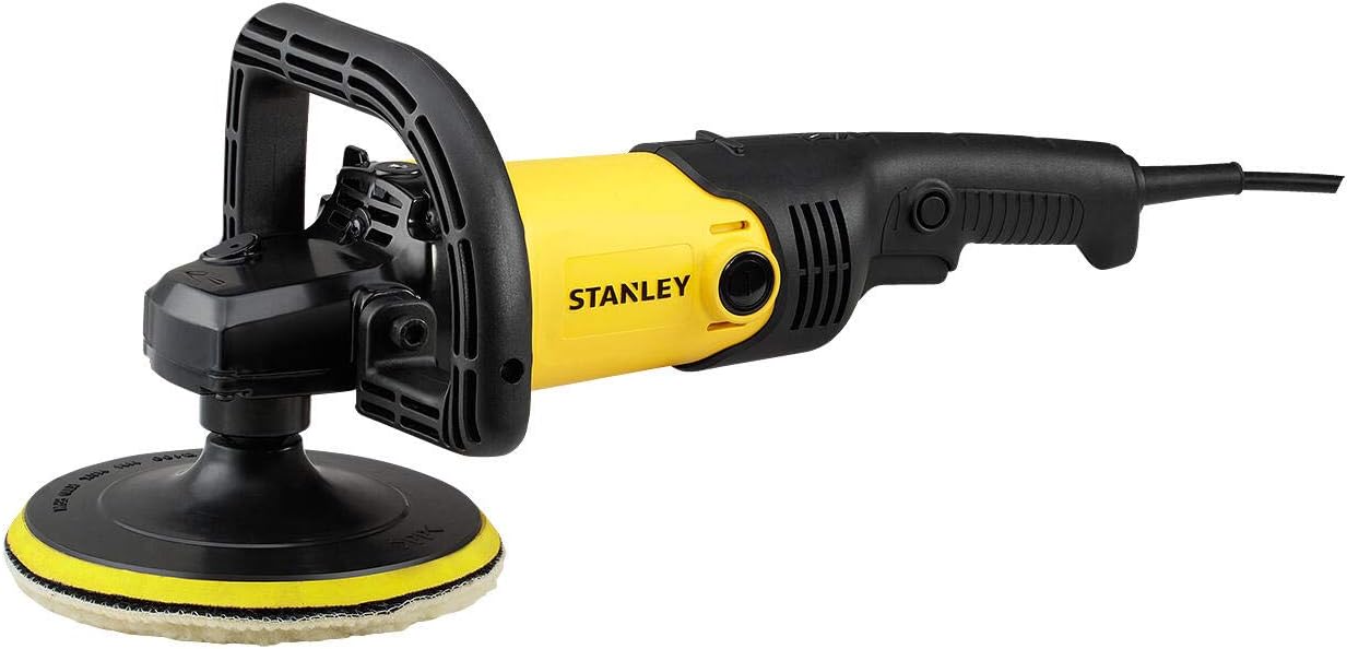 Stanley 1300W 180mm Polisher, Yellow/Black - Sp137-B5