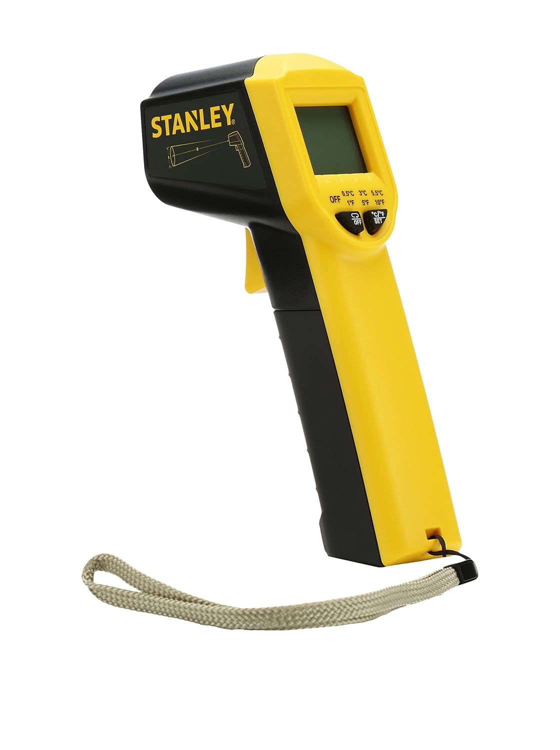 STANLEY STHT0-77365 High Accuracy Industrial Digital Infrared Thermometer With -38°C To 520°C Temperature Range & IP 20 For Dust Protection,(Not for human body temperature)