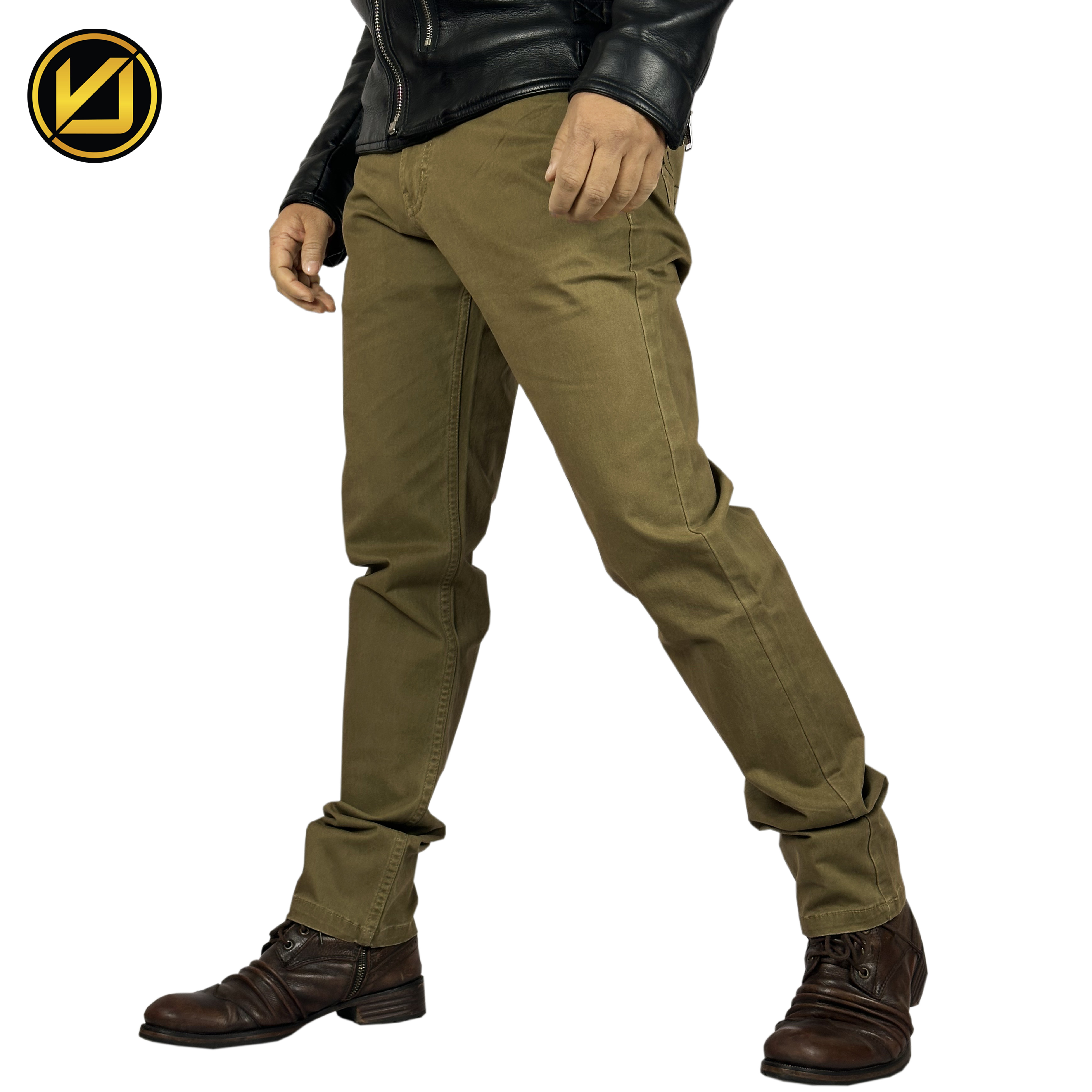 VIRJEANS (VJC837) Stretchable Cotton Chinos Pant For Men-Brown