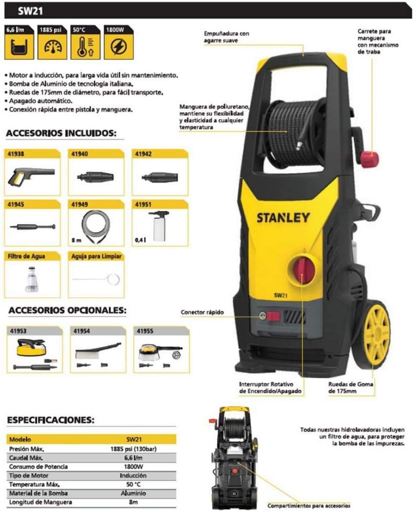 Stanley SW21-B5 Pressure Washer 2100W 145 Bar