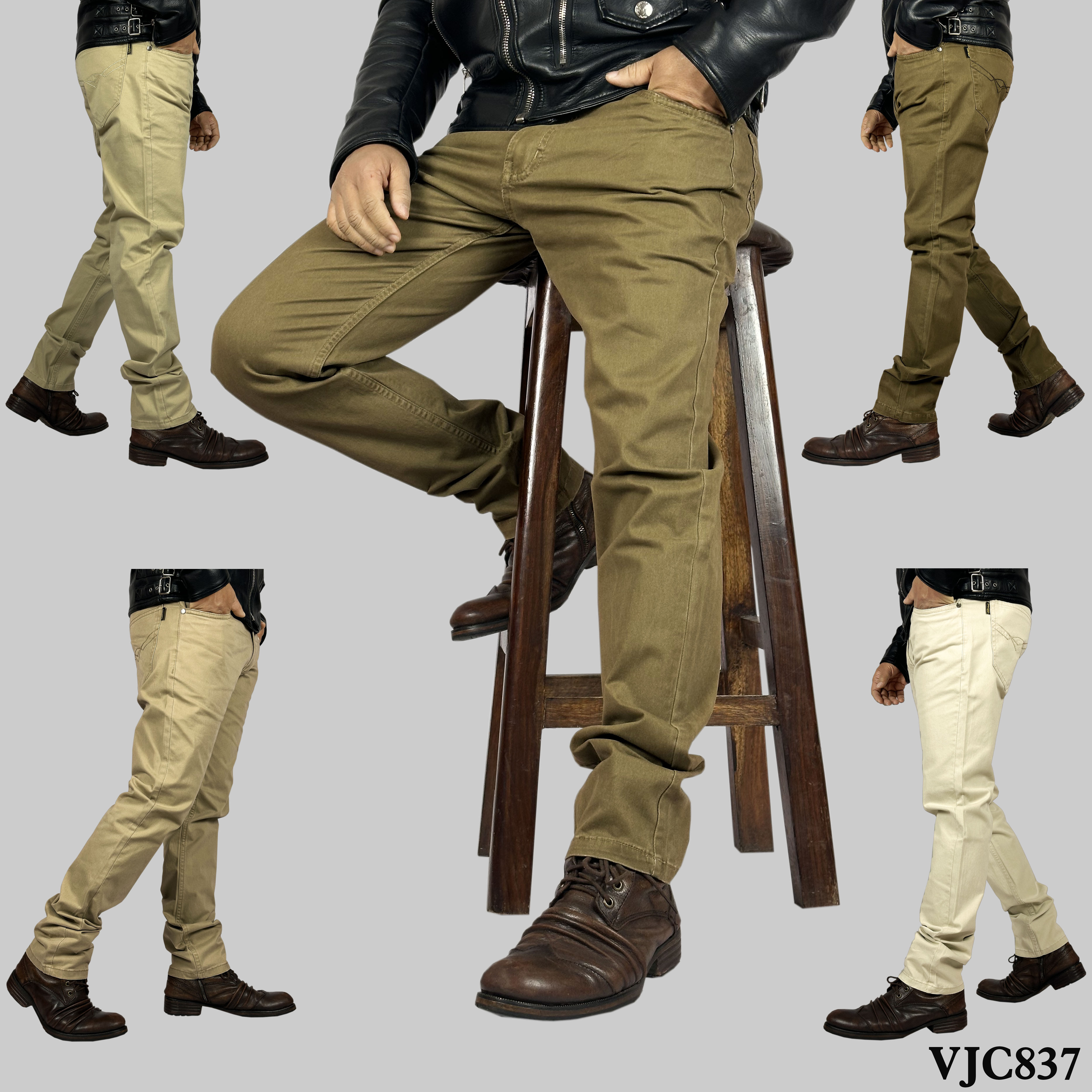 VIRJEANS (VJC837) Stretchable Cotton Chinos Pant For Men-All Color's