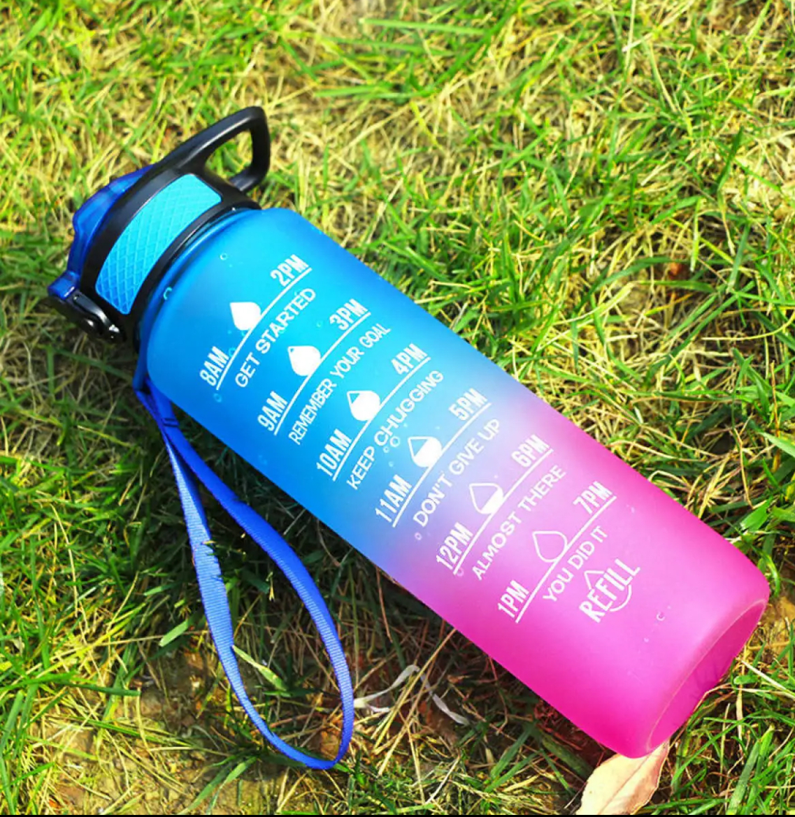 Water Bottle Sport Motivation- 1000 ml