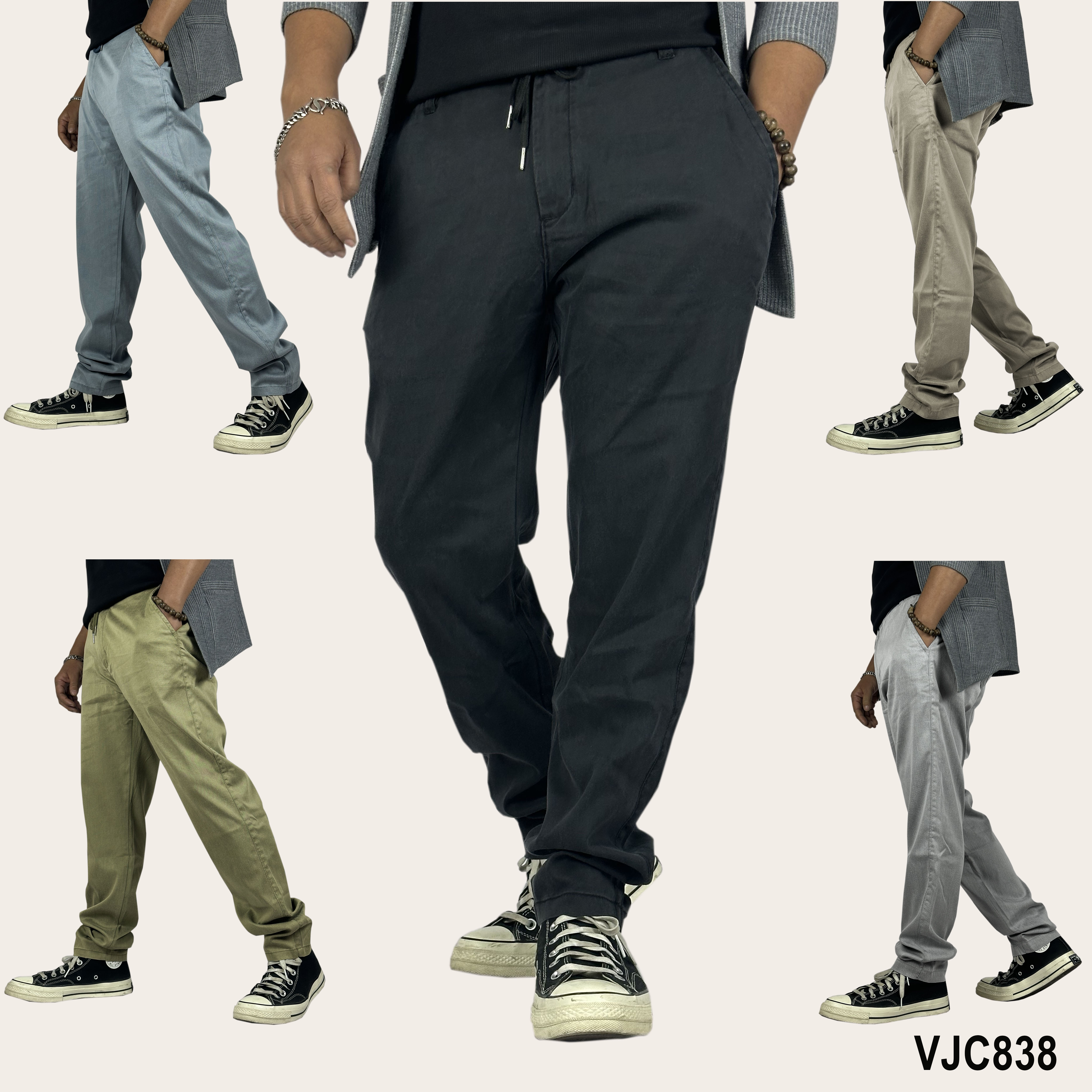 VIRJEANS (VJC838) Summer Chinos Trouser For Men