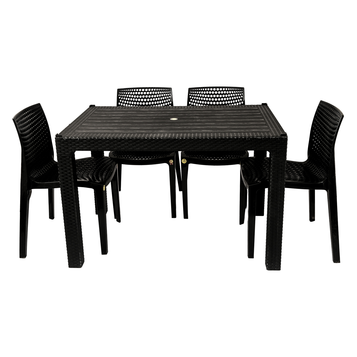 Dolphin Molded Plastic Dinning  Table Chair Set Fancy