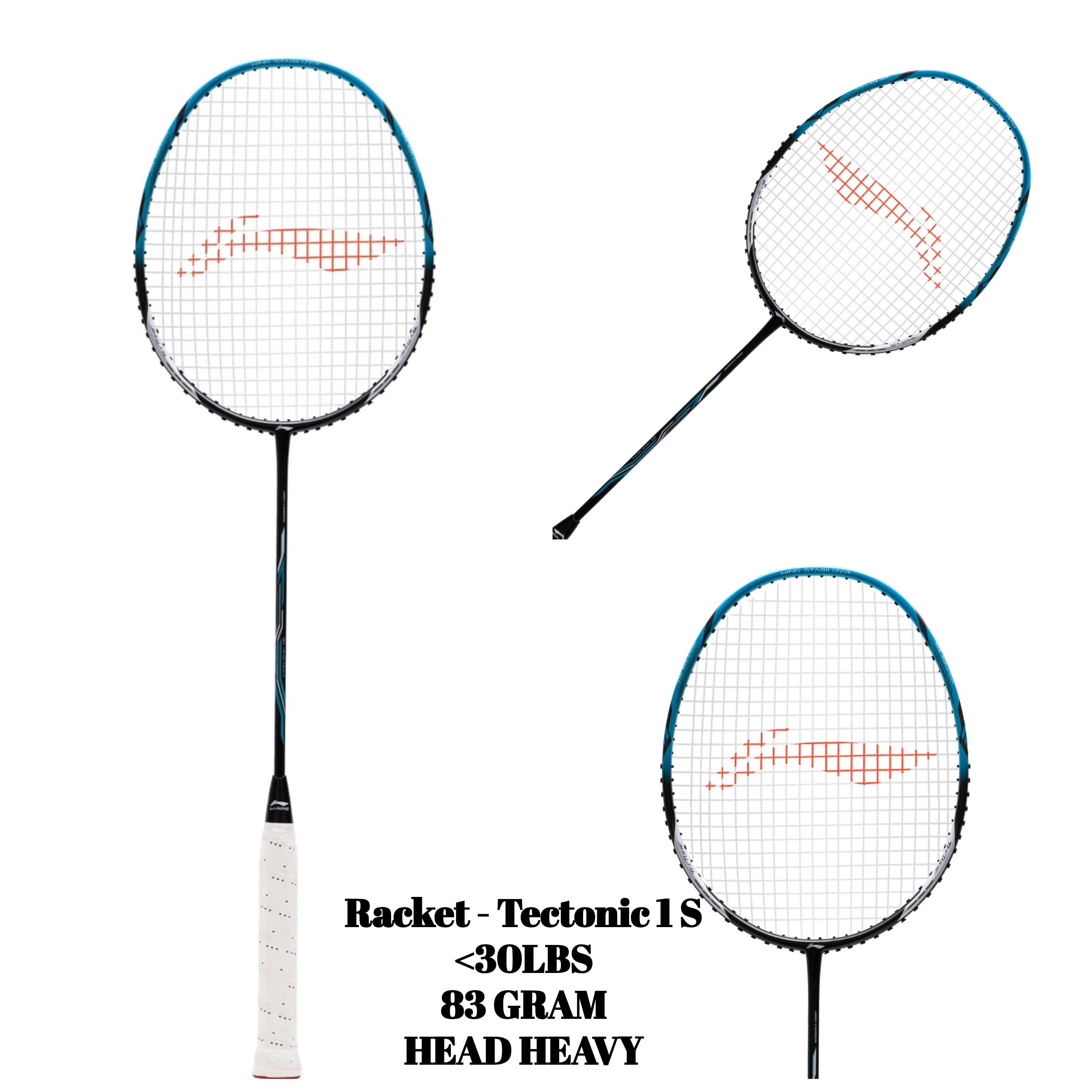 Racket - Tectonic 1 S (Black/Blue/Silver)