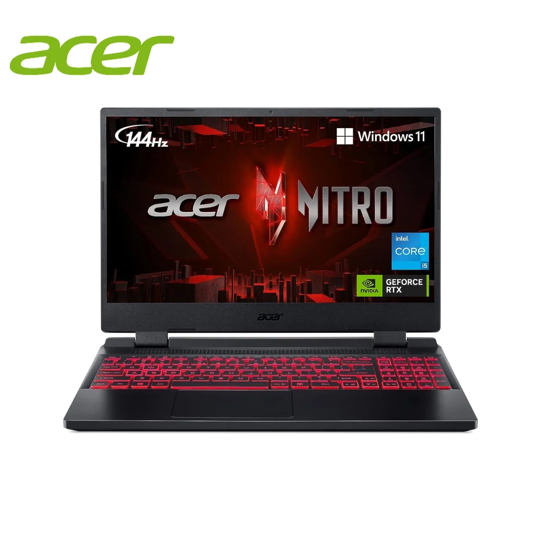 Acer Nitro 5 i5-12500H RTX 3050ti – 16GB DDR4 RAM- 512GB NVMe SSD – 15.6″ FHD 144Hz Display – Backlit Keyboard – Windows 11 Home