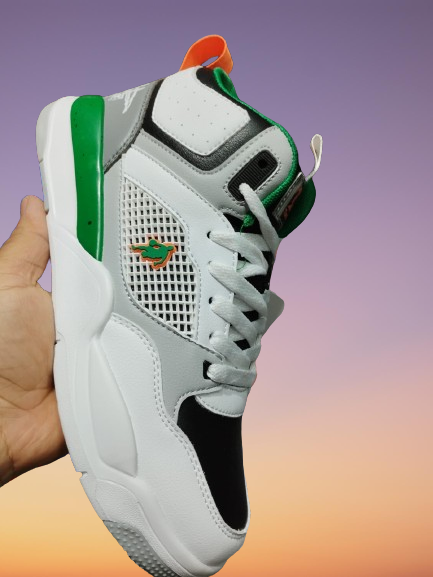 Men Color Block Lace-up Front Skate Shoes