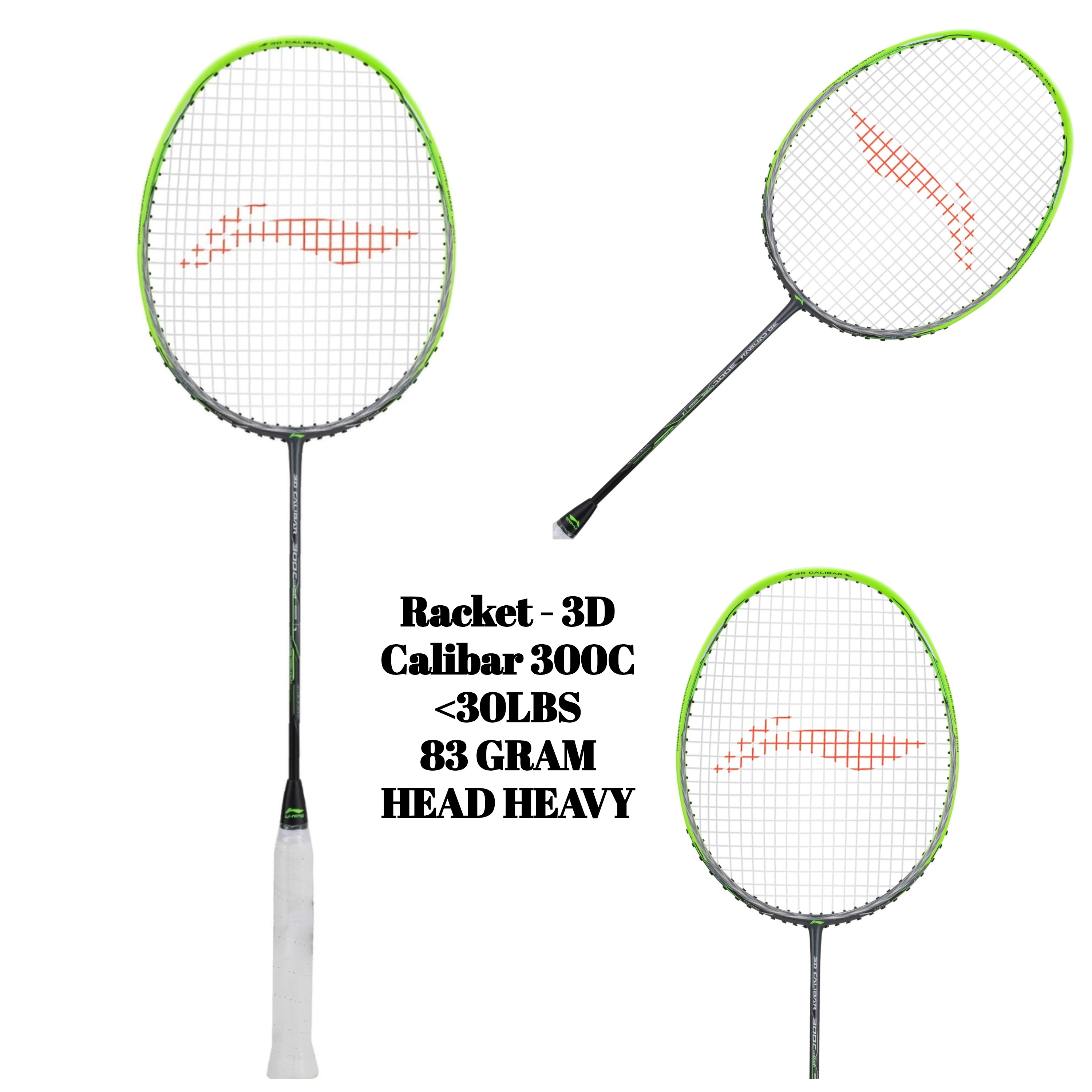 Racket - 3D Calibar 300C (Dark Grey/Green)