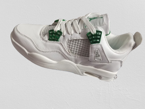 Retro Metallic Green Shoes For Men's