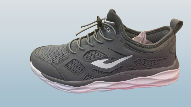 Non-Lace Training Shoes Dark Grey/White For Men