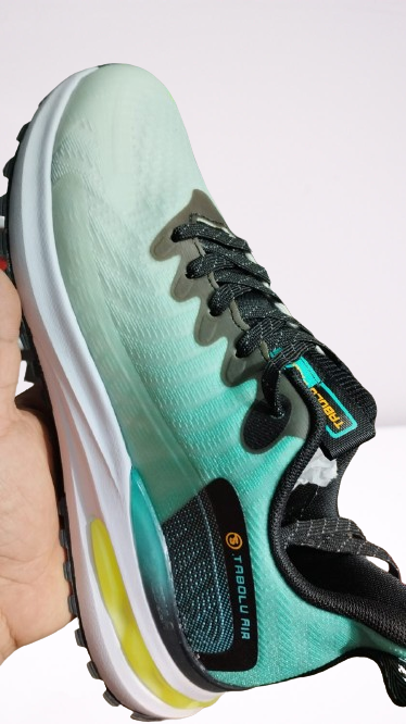 Running Shoes For Men  (White, Green)