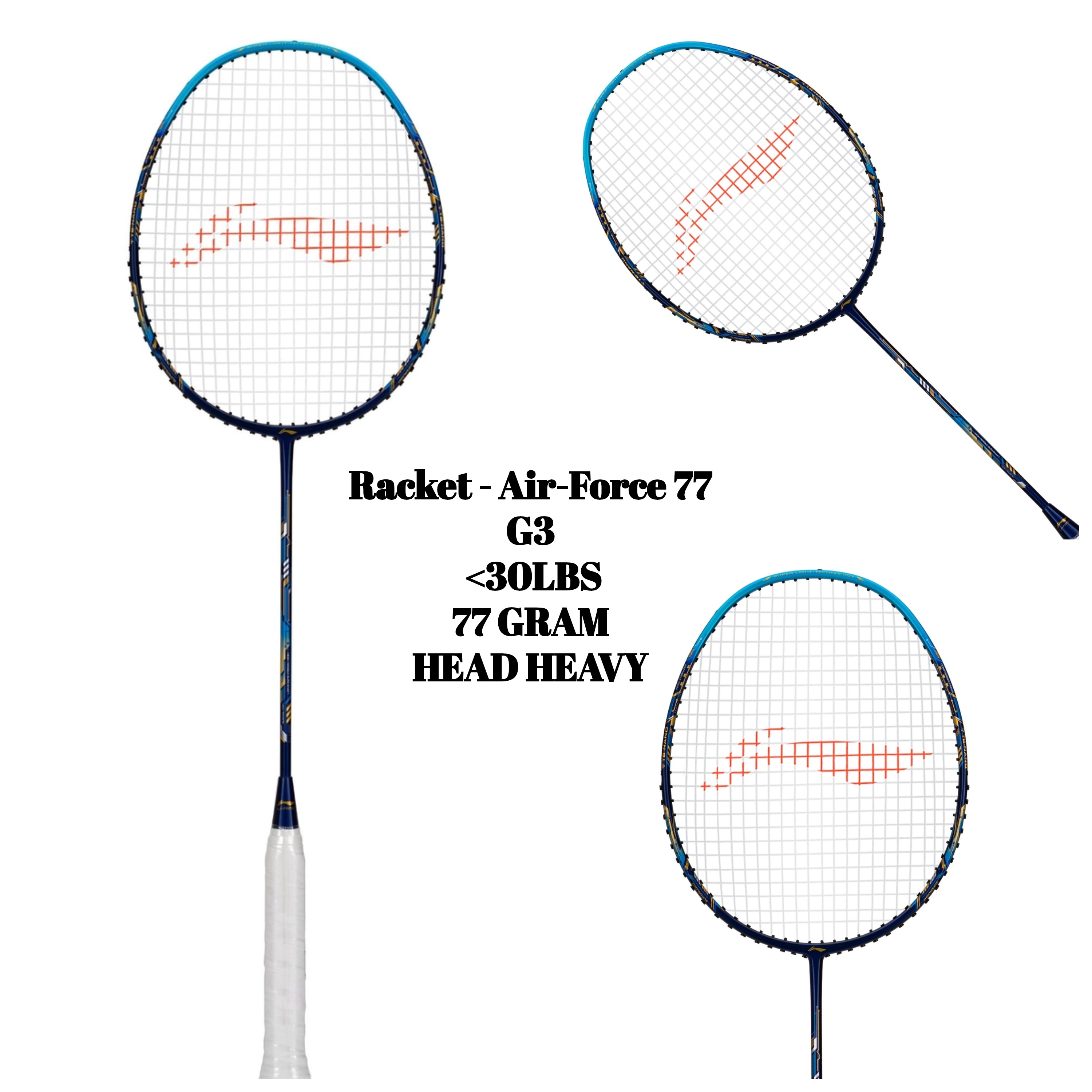 Racket - Air-Force 77 G3 (Navy/Blue/Gold)