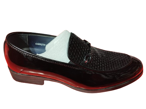 Lace Up Men's Synthetic Black  Leather Formal Shoes