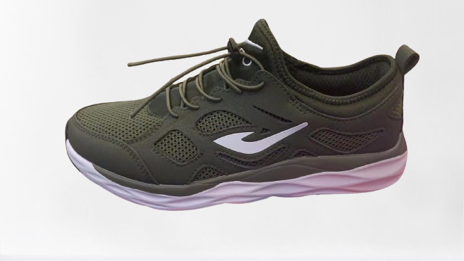 Non-Lace Training Shoes Dark Grey/White For Men