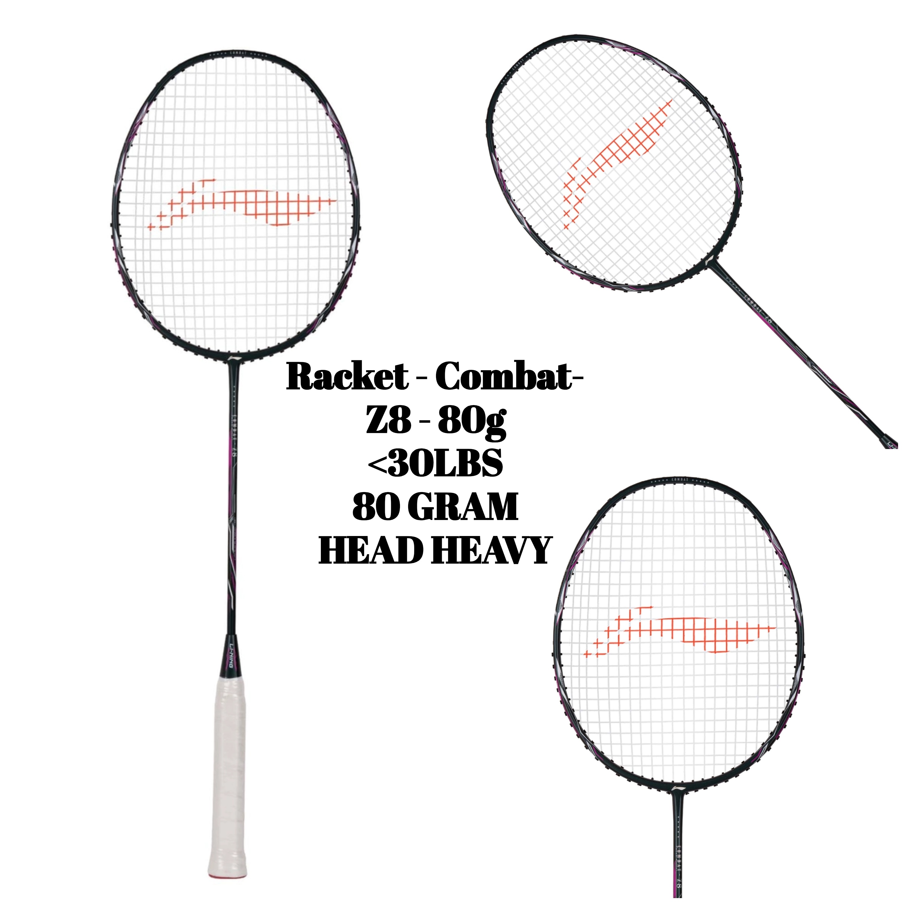 Racket - Combat-Z8 - 80g (Dk Slate Gray/Pink)