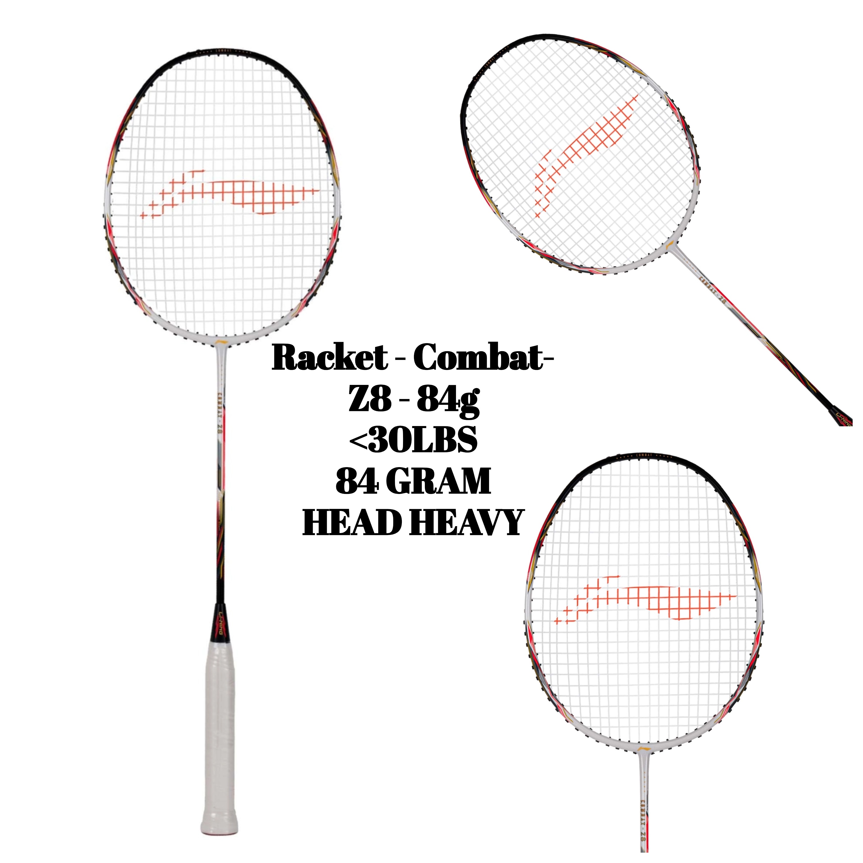 Racket - Combat-Z8 - 84g (White/Black/Orange Red)