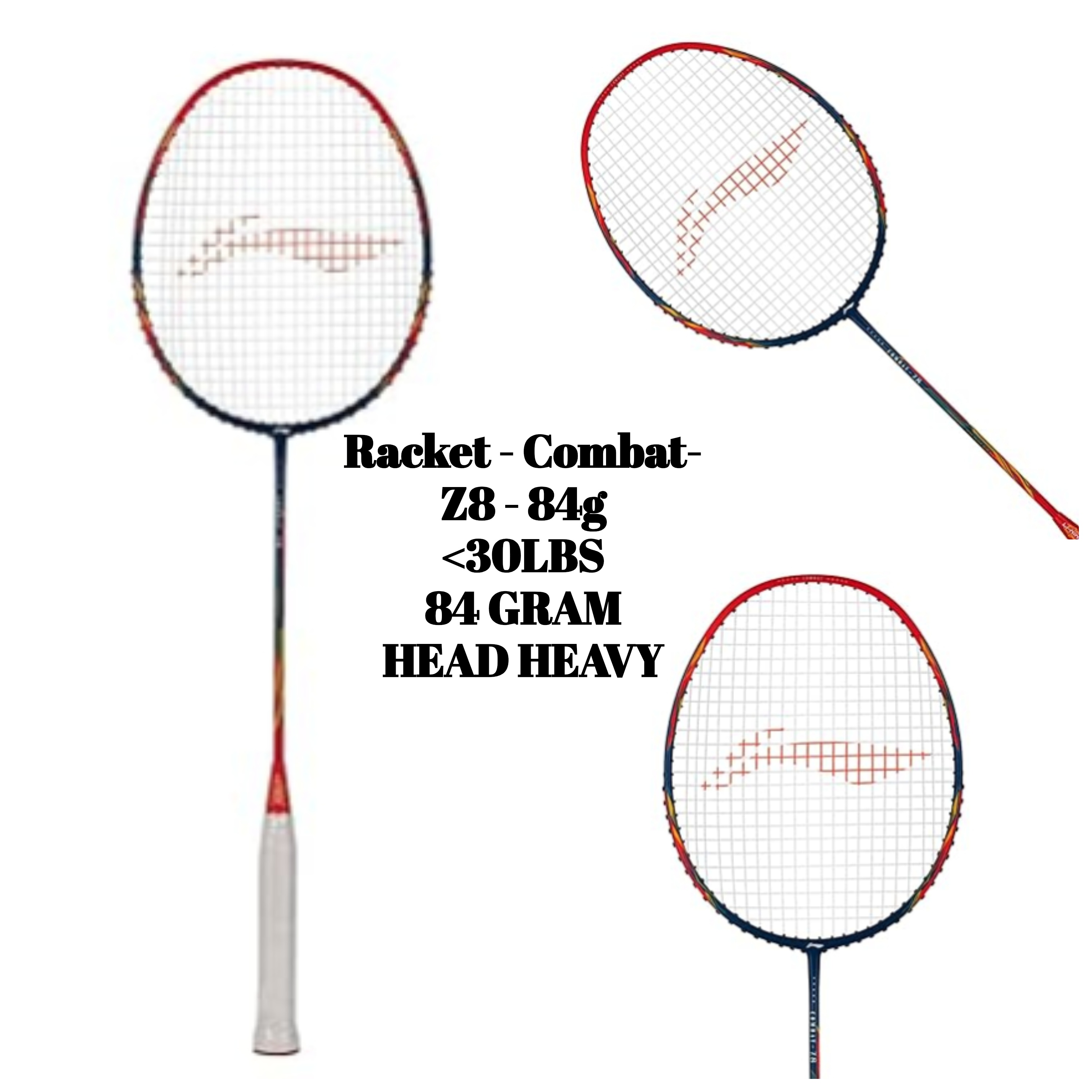 Racket - Combat-Z8 - 84g (Navy/Red/Yellow)