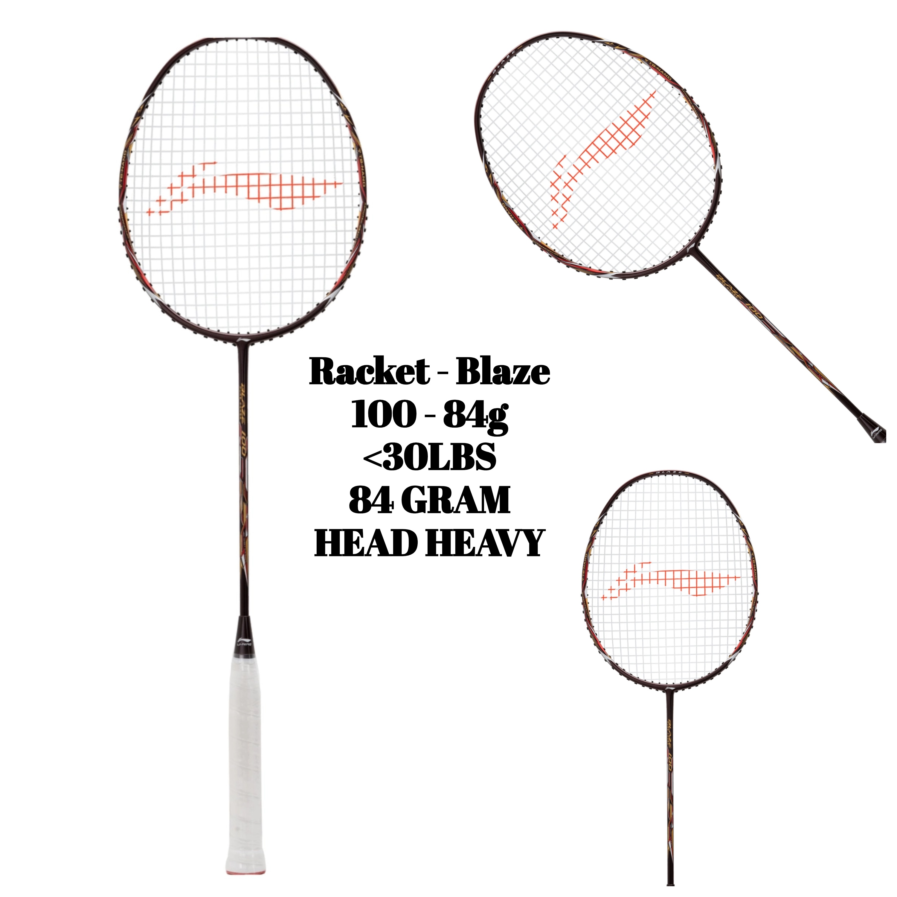Racket - Blaze 100 - 84g (Merlot/Gold/Red)