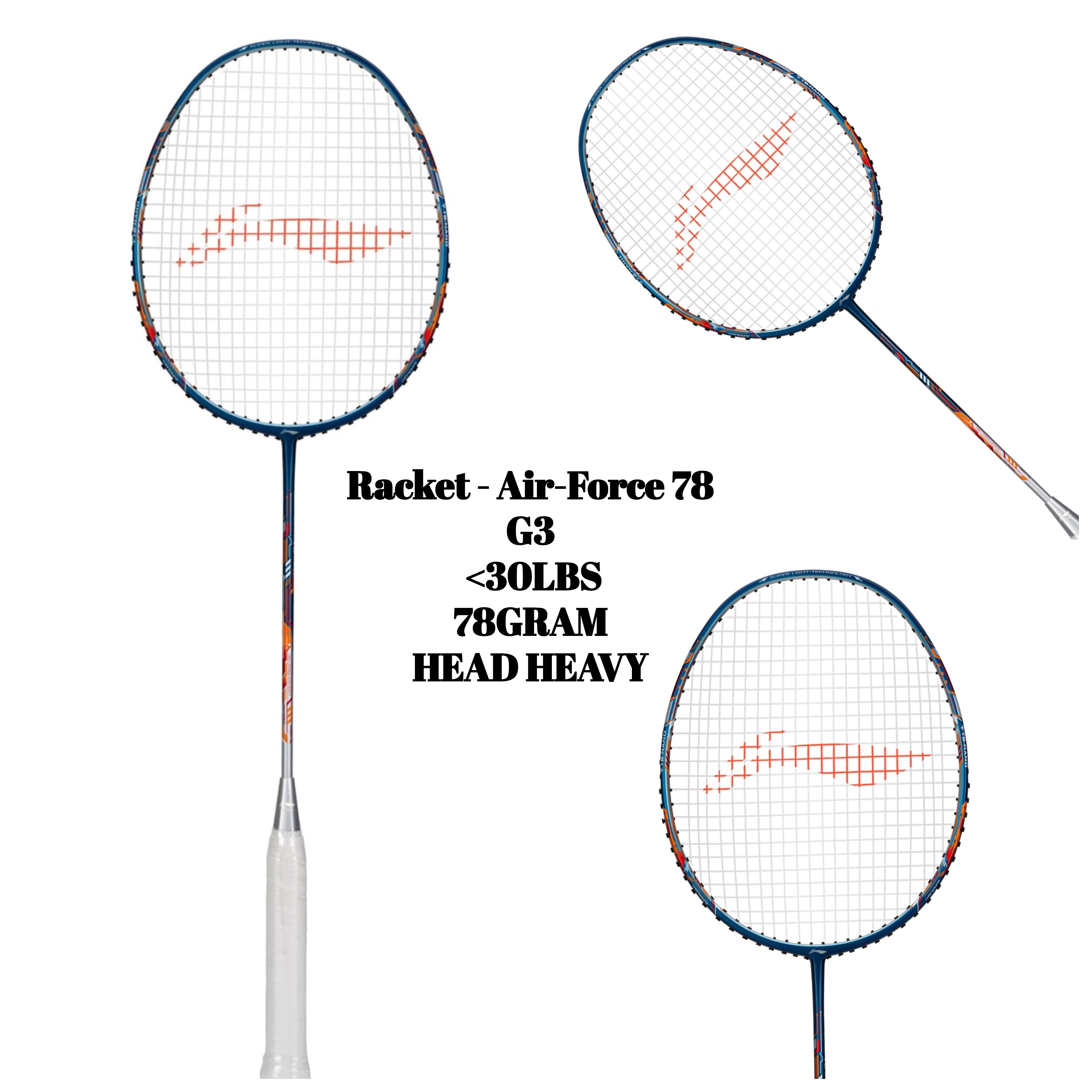 Racket - Air-Force 78 G3 (Navy/Silver/Orange)
