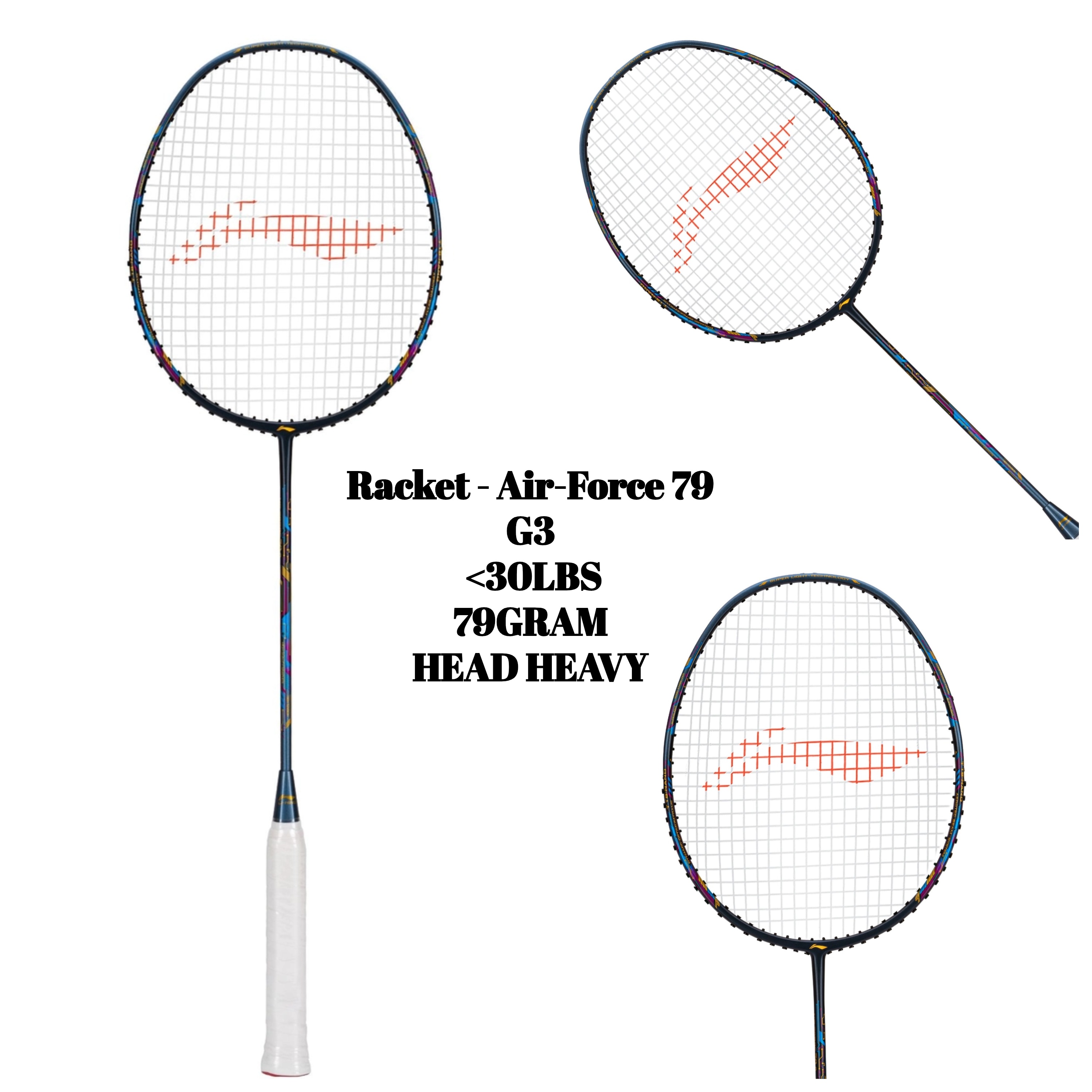 Racket - Air-Force 79 G3 (Charcoal/Grey/Blue)