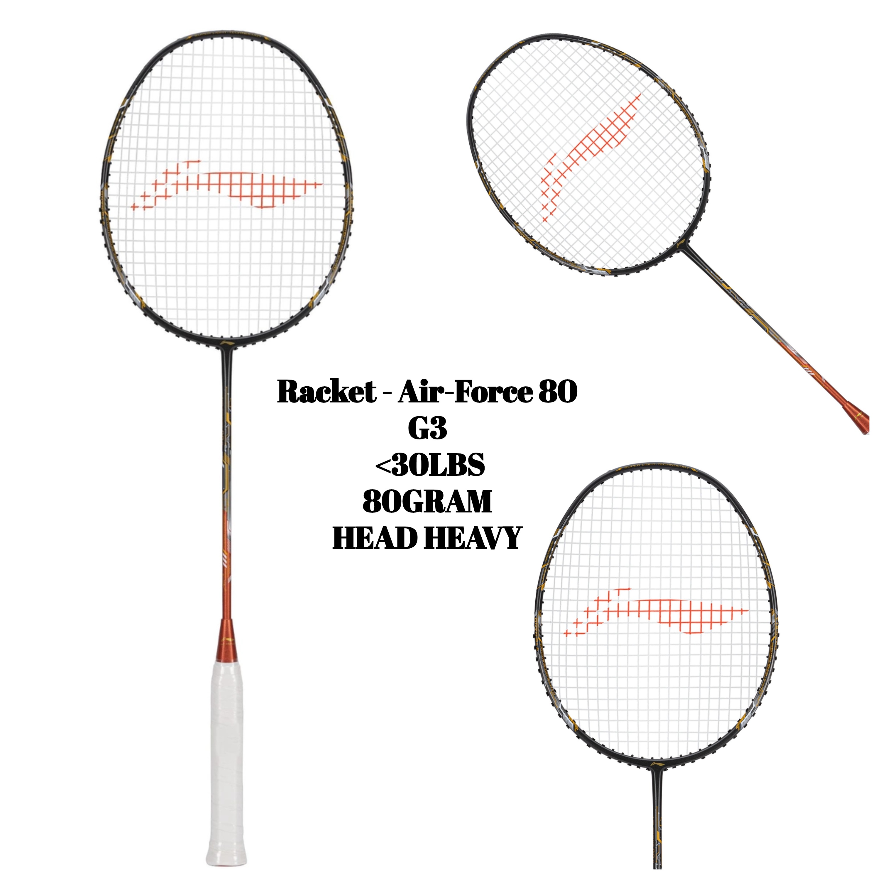 Racket - Air-Force 80 G3 (Dark Grey/Amber/Gold)