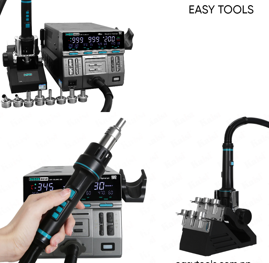 Sugon 8650 1300W Intelligent Digital Display Hot Air Gun BGA Desoldering Rework Station