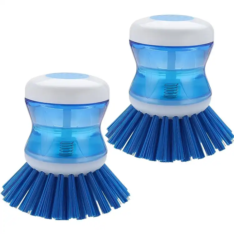 Dish Brush with Soap Dispenser, Kitchen Cleaning Brush For Sink