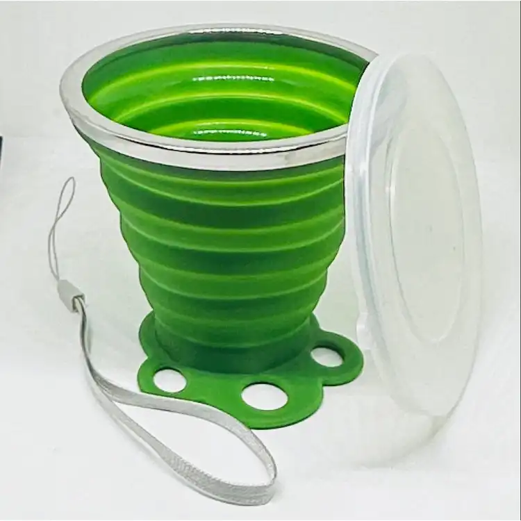 Portable Silicone Cup Set for Camping, Picnic, Hiking, Travel