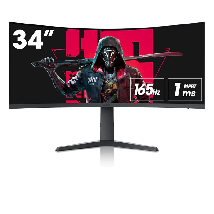 Koorui 34 inch Ultrawide 165Hz Refresh Rate – 1Ms Response 2K Gaming Monitor