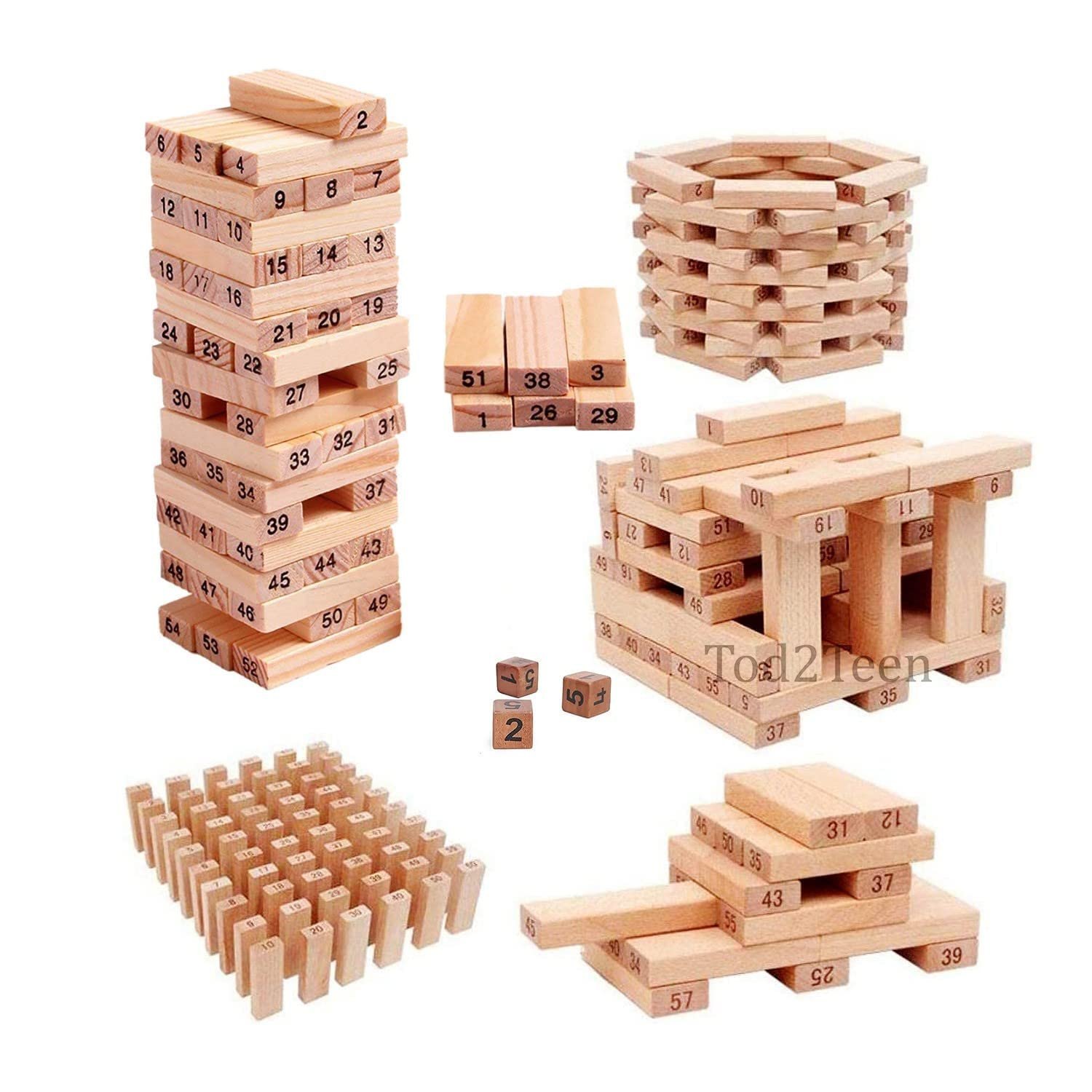 Wooden Zenga 54 Pcs