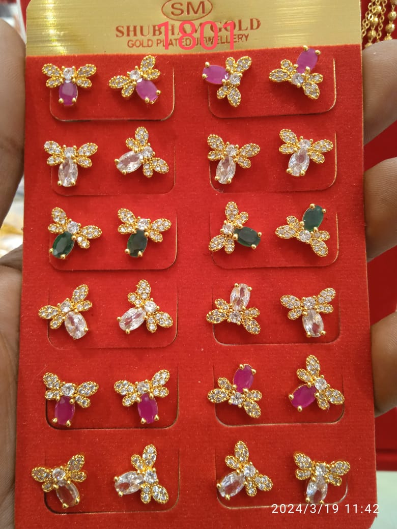 Gold Plated  Clip On Nosepins