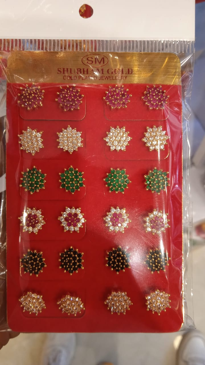 Gold Plated  Real Look Top Earring