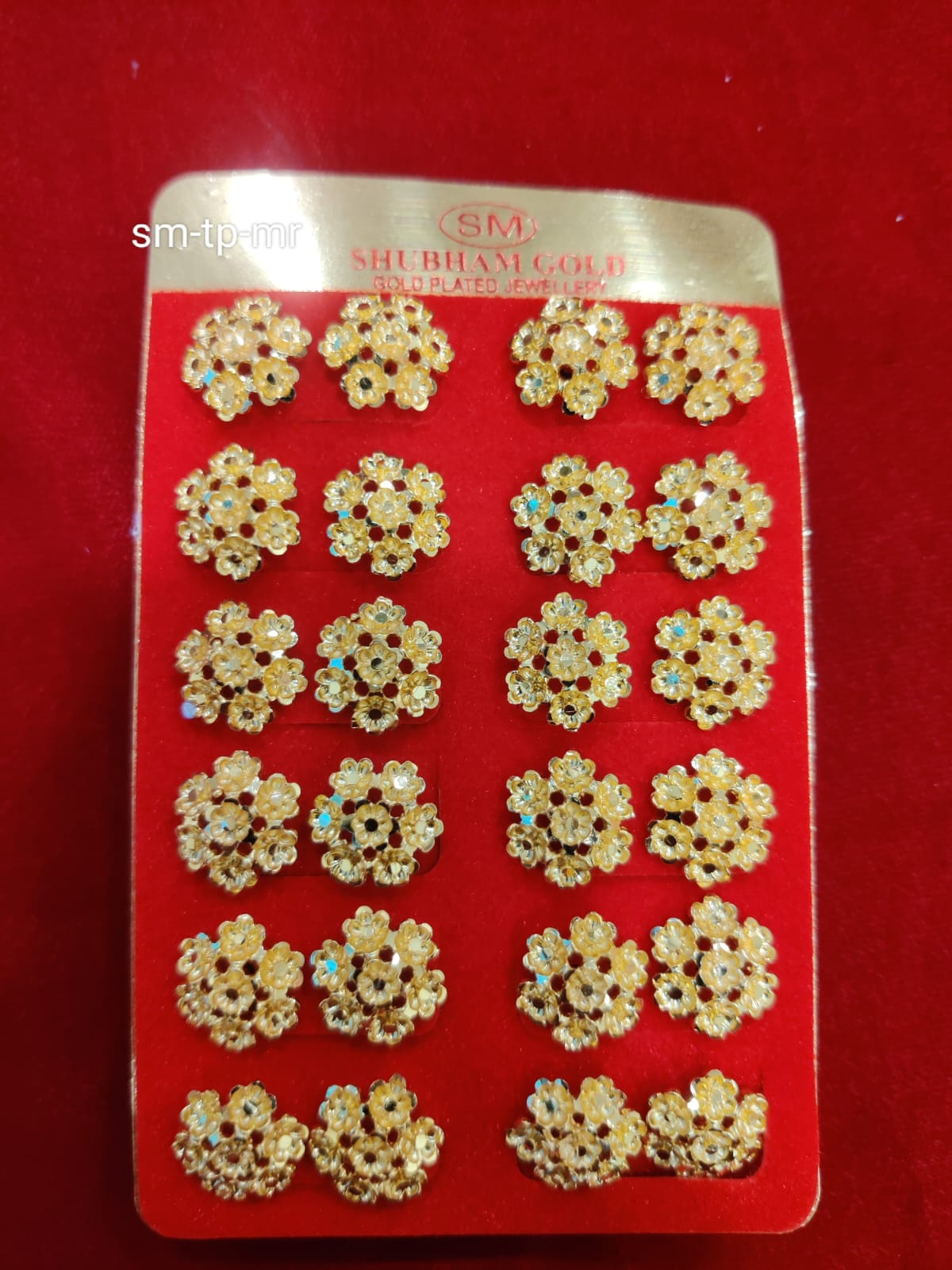 Artificial Gold Plated Colour Stud Earring For Women