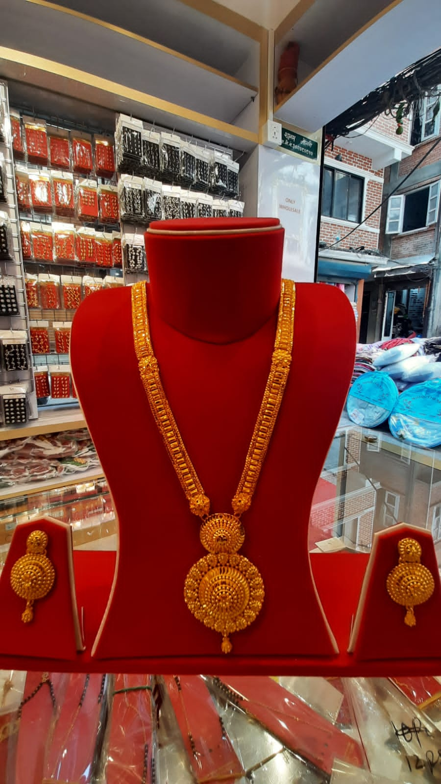 Unique Design Ranihar And Jhumka Set For Women