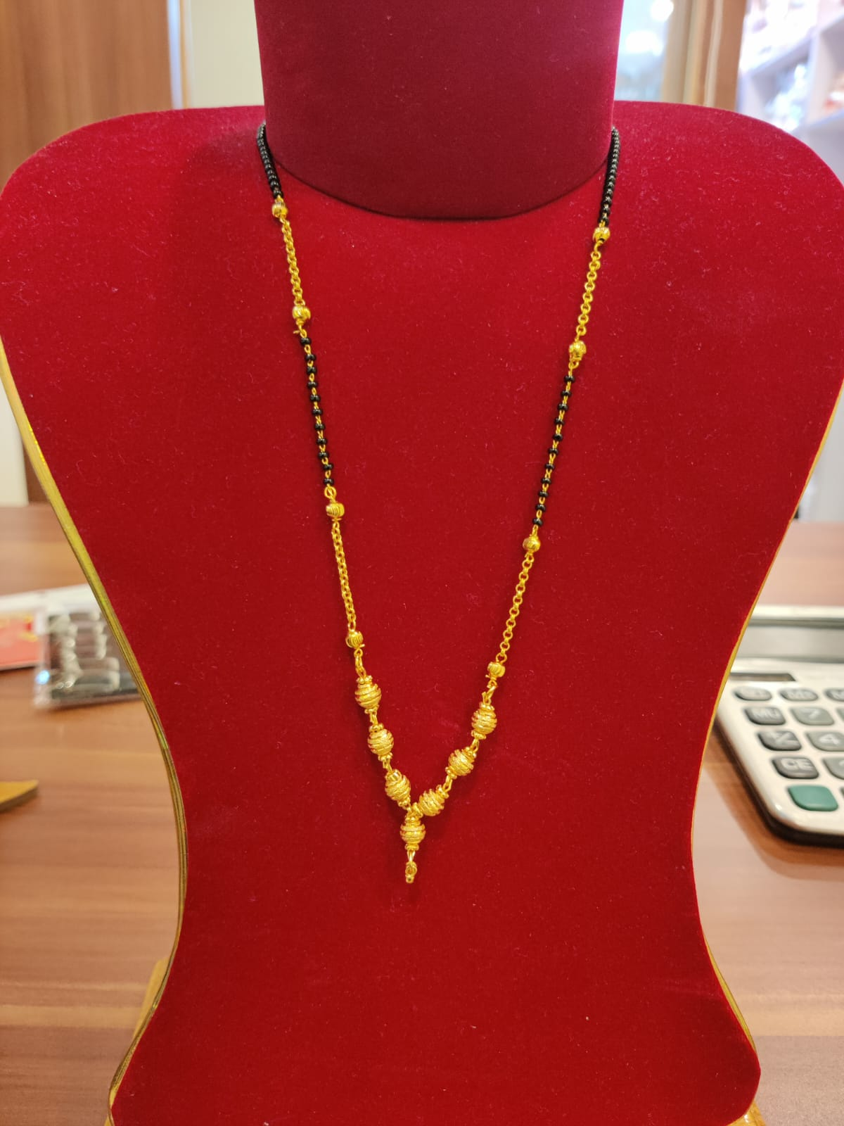 Gold Plated Pendant Mangalsutra For Women
