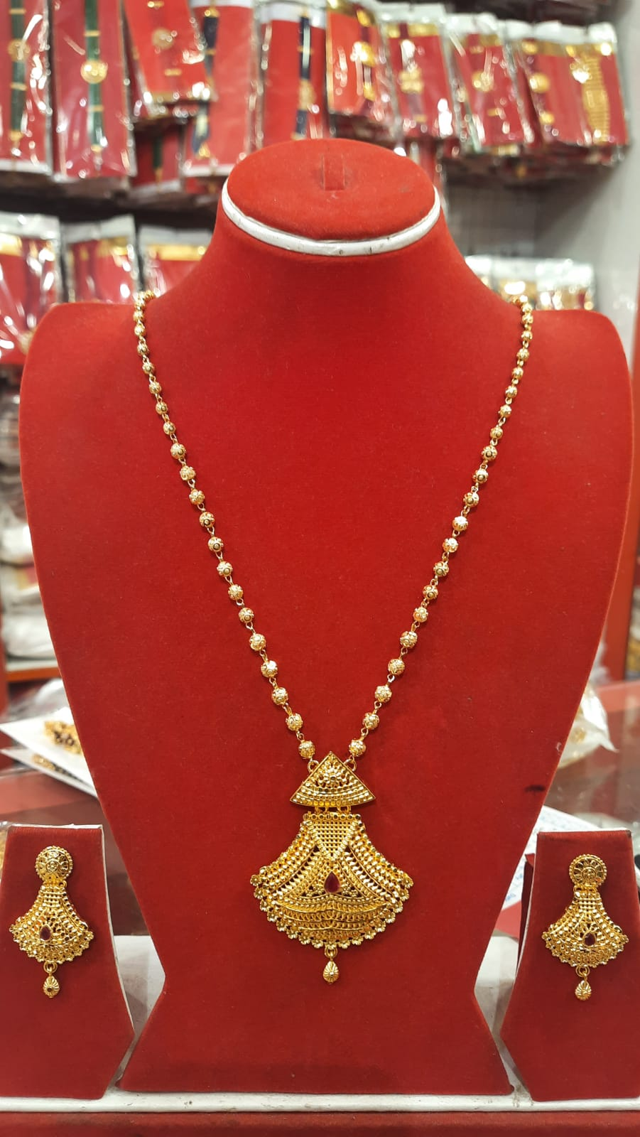 Gold Plated New Design Rani Haar