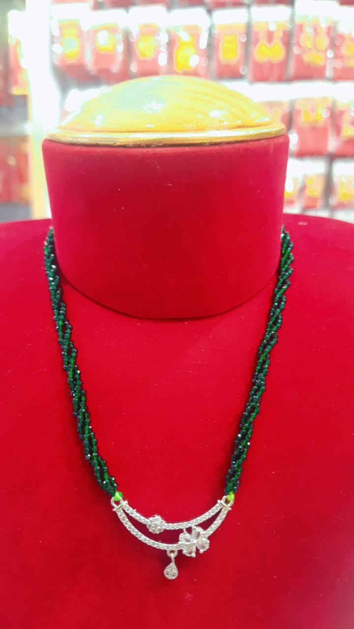 Green  Hydro Pote Mangalsutra For Women's