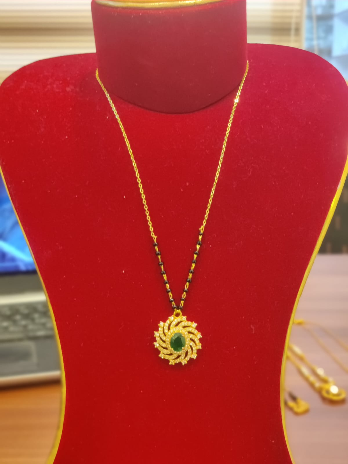 Gold Plated Ball Necklace For Women