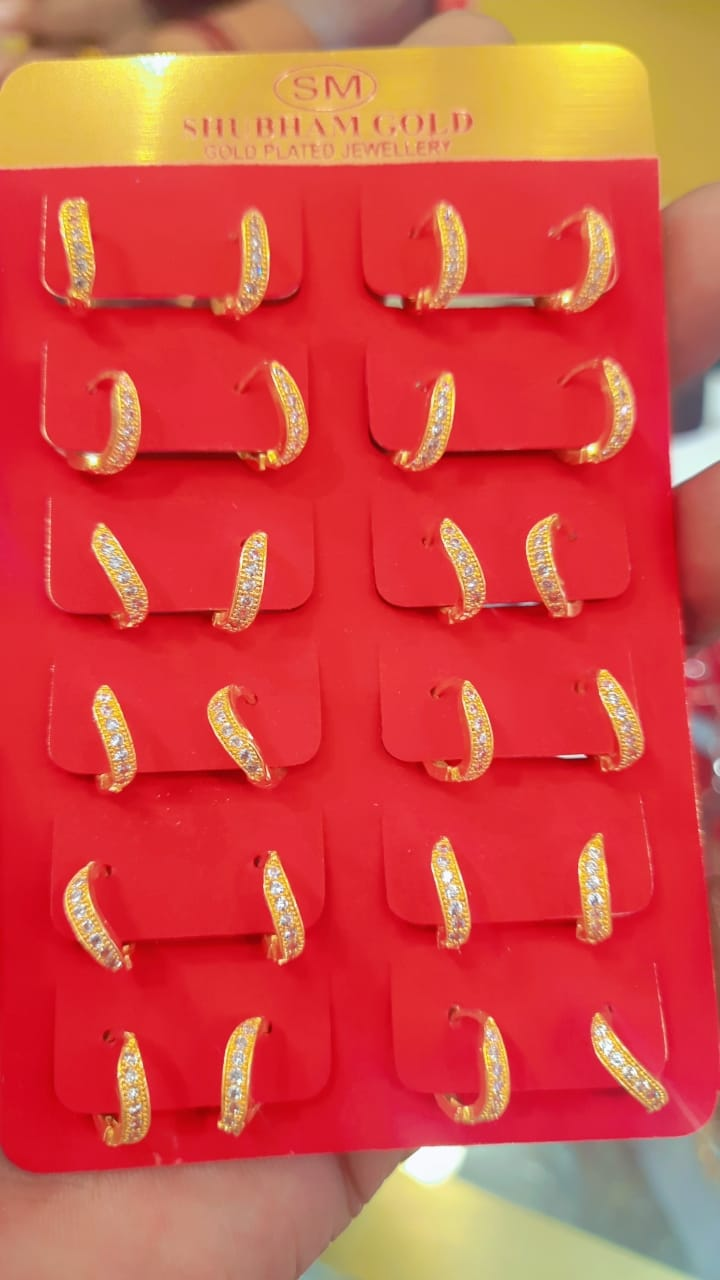 Gold Plated Stylish Julie Earrings