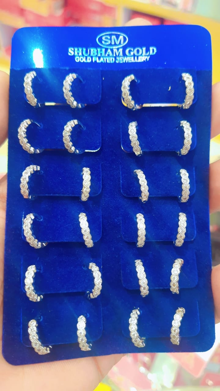 New Desine Fancy Silver Micro Earring For Women's