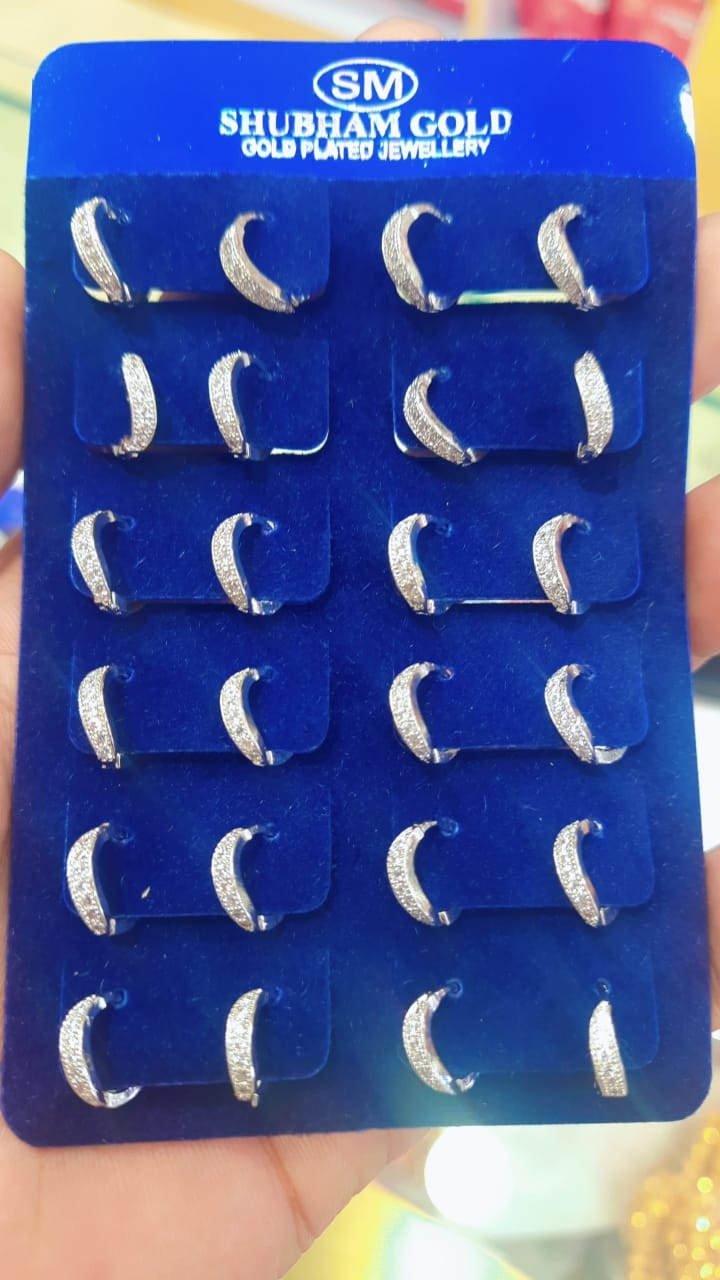 Artificial Silver  Earrings For Women's